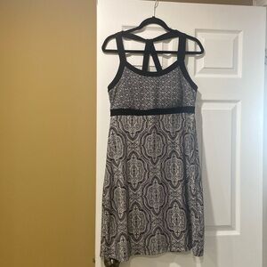 Summer dress, black and white